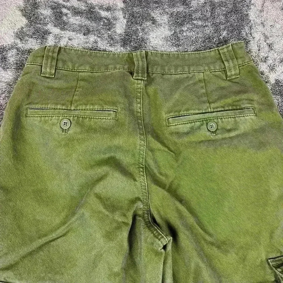 Aritzia Tna Supply Cargo Olive Green Pants Women's 4 Utility Straight - Picture 9 of 10